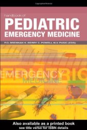 book Handbook of Pediatric Emergency Medicine