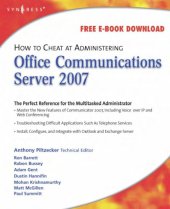 book How to Cheat at Administering Office Communications Server 2007