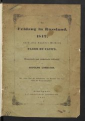 book Der Feldzug in Russland 1812, nach den hundert Bildern Faber Du Faur's