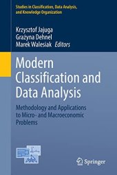 book Modern Classification and Data Analysis: Methodology and Applications to Micro- and Macroeconomic Problems