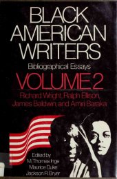 book Black American writers : bibliographical essays