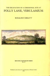 book The Excavation of a Ceremonial Site at Folly Lane, Verulamium