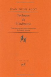 book Prologue de l'Ordinatio