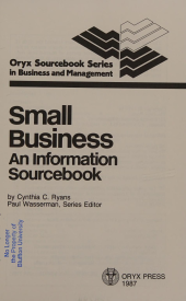 book Small Business: An Information Sourcebook