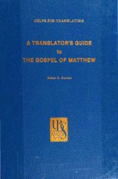 book A translator's guide to the Gospel of Matthew