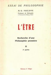 book L'être, recherche d'une Philosophie première