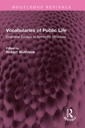 book Vocabularies of Public Life: Empirical Essays in Symbolic Structure