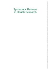 book Systematic Reviews in Health Research: Meta-Analysis in Context