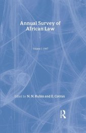 book Annual Survey of African Law Cb