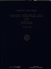 book Hindu temple art of Orissa 3. (1987).