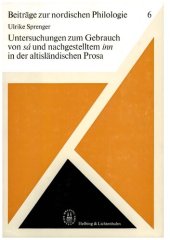 book Untersuchungen zum Gebrauch von "sá" und nachgestelltem "inn" in der altisländischen Prosa