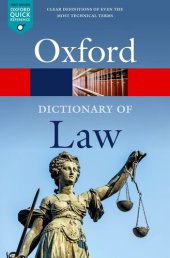 book A Dictionary of Law