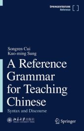 book A Reference Grammar for Teaching Chinese: Syntax and Discourse