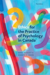 book Ethics for the Practice of Psychology in Canada