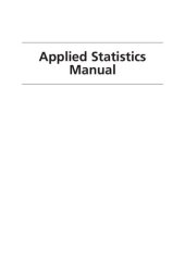 book Applied Statistics Manual: A Guide to Improving and Sustaining Quality with Minitab