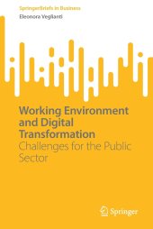 book Working Environment and Digital Transformation: Challenges for the Public Sector