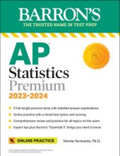 book AP Statistics Premium, 2023-2024: 9 Practice Tests + Comprehensive Review + Online Practice