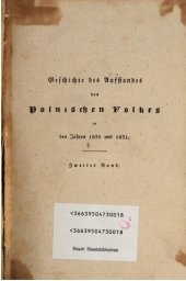 book Geschichte des polnischen Aufstandes und Krieges in den Jahren 1830 und 1831