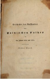 book Geschichte des Aufstandes des polnischen Volkes in den Jahren 1830 und 1831