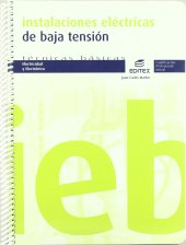 book Instalaciones eléctricas de baja tensión (Ciclos Formativos) (Spanish Edition)