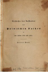 book Geschichte des polnischen Aufstandes und Krieges in den Jahren 1830 und 1831