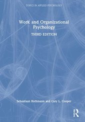 book Work and Organizational Psychology