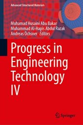 book Progress in Engineering Technology IV