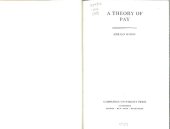 book A Theory of Pay