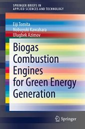 book Biogas Combustion Engines for Green Energy Generation