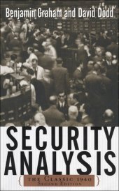 book Security Analysis: The Classic 1940 Edition: The Classic 1940 Edition