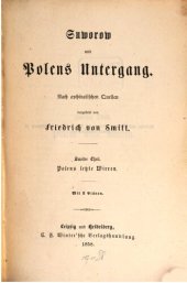 book Suworow und Polens Untergang / Polens letzte Wirren