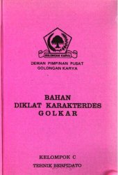 book Bahan diklat karakterdes Golkar. Kelompok C. Tehnik berpidato