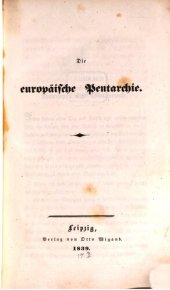 book Die europäische Pentarchie