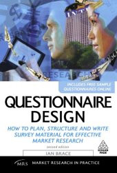 book Questionnaire Design: How to Plan, Structure and Write Survey Material for Effective Market Research 