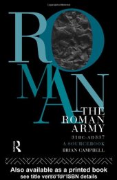 book ROMAN ARMY 31 BC-AD 337 CL