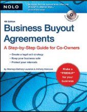 book Business Buyout Agreements: A Step-by-Step Guide for Co-Owners [with CD-ROM]