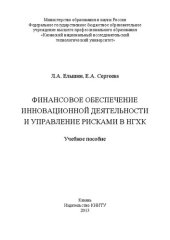 book Финансовое обеспечение инновационной деятельности и управление рисками в НГХК: учебное пособие