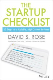 book The Startup Checklist: 25 Steps to a Scalable, High-Growth Business