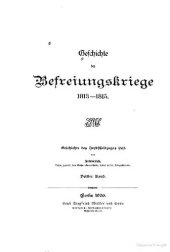 book Geschichte der Befreiungskriege 1813-1815 / Geschichte des Herbstfeldzuges 1813