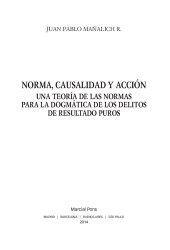 book NORMA, CAUSALIDAD Y ACCION. UNA TEORÍA DE LAS NORMAS PARA LA DOGMÁTICA DE LOS DELITOS DE RESULTADO PUROS