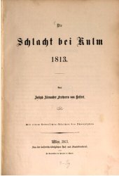 book Die Schlacht bei Kulm 1813