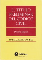 book El titulo preliminar del código civil