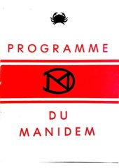 book Programme general du MANIDEM pour la transition au socialisme (PGTS)