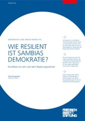 book WIE RESILIENT IST SAMBIAS DEMOKRATIE? Eine Bilanz ein Jahr nach dem Regierungswechsel