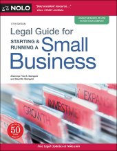 book Legal Guide for Starting & Running a Small Business