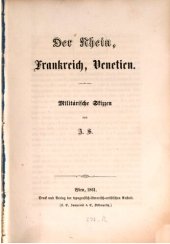 book Der Rhein, Frankreich, Venetien ; militärische Skizzen