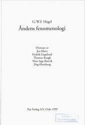 book Åndens fenomenologi