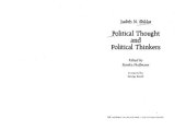 book Political Thought and Political Thinkers