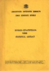 book Koobaha Istaatistikada. 1988. Statistical Abstract