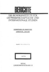 book Vorbereitungen zum sowjetischen Langzeitplan 1976-1990